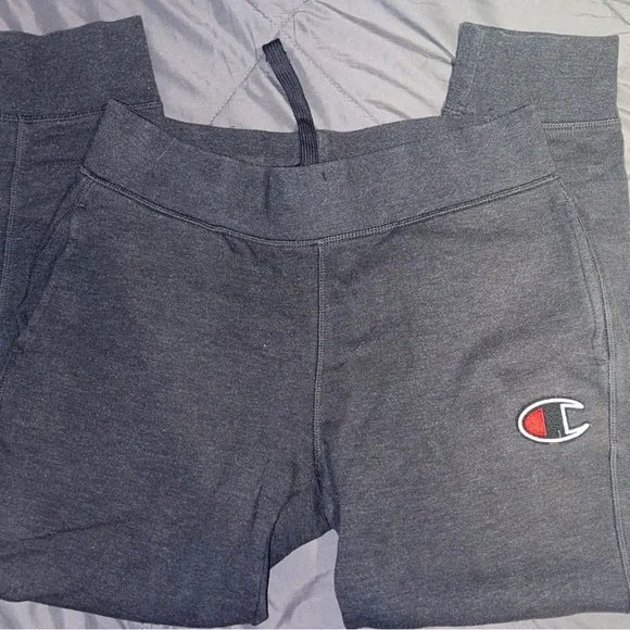 Dark gray champion sweatpants cheap